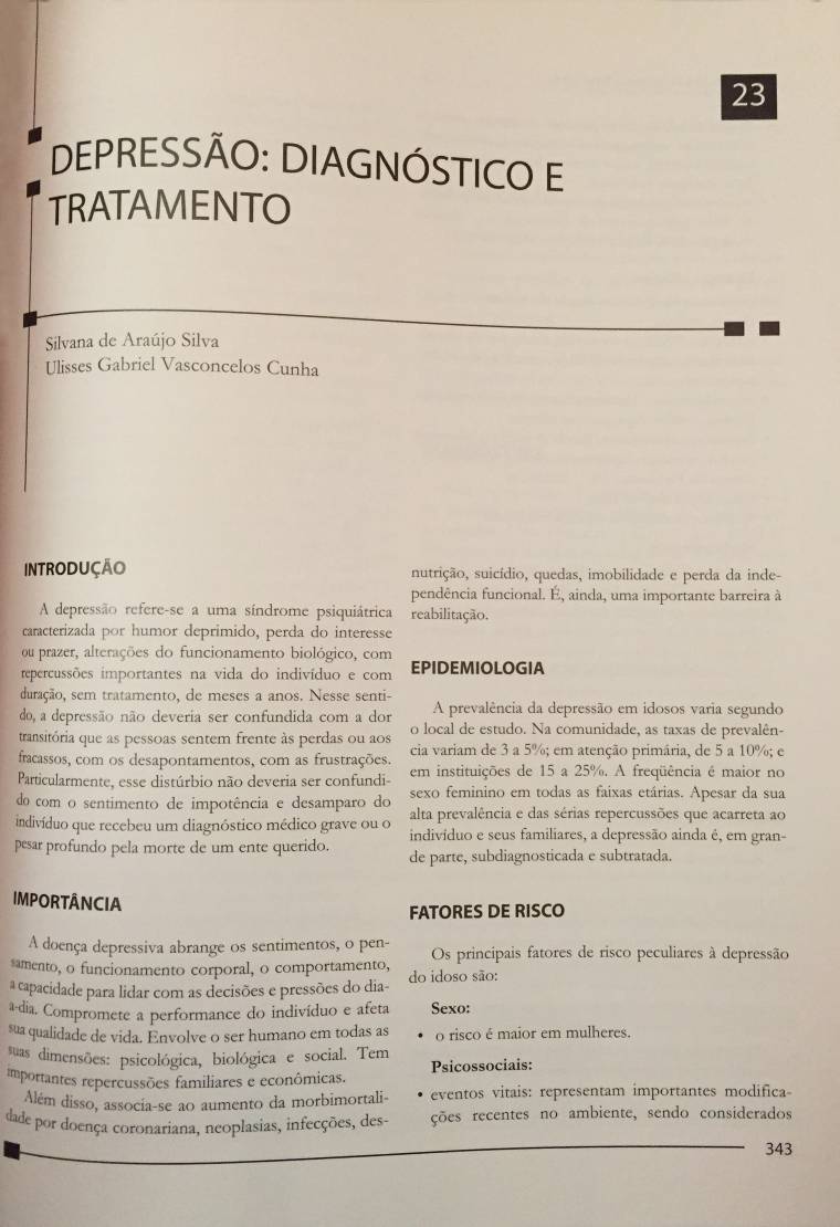 Princípios Básicos de Geriatria e Gerontologia – 2008